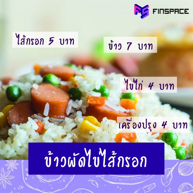 ข้าวผัดไข่ไส้กรอก