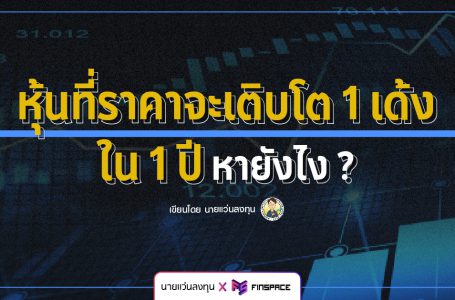 หุ้นที่ราคาจะเติบโต 1 เด้ง ใน 1 ปี หายังไง ?