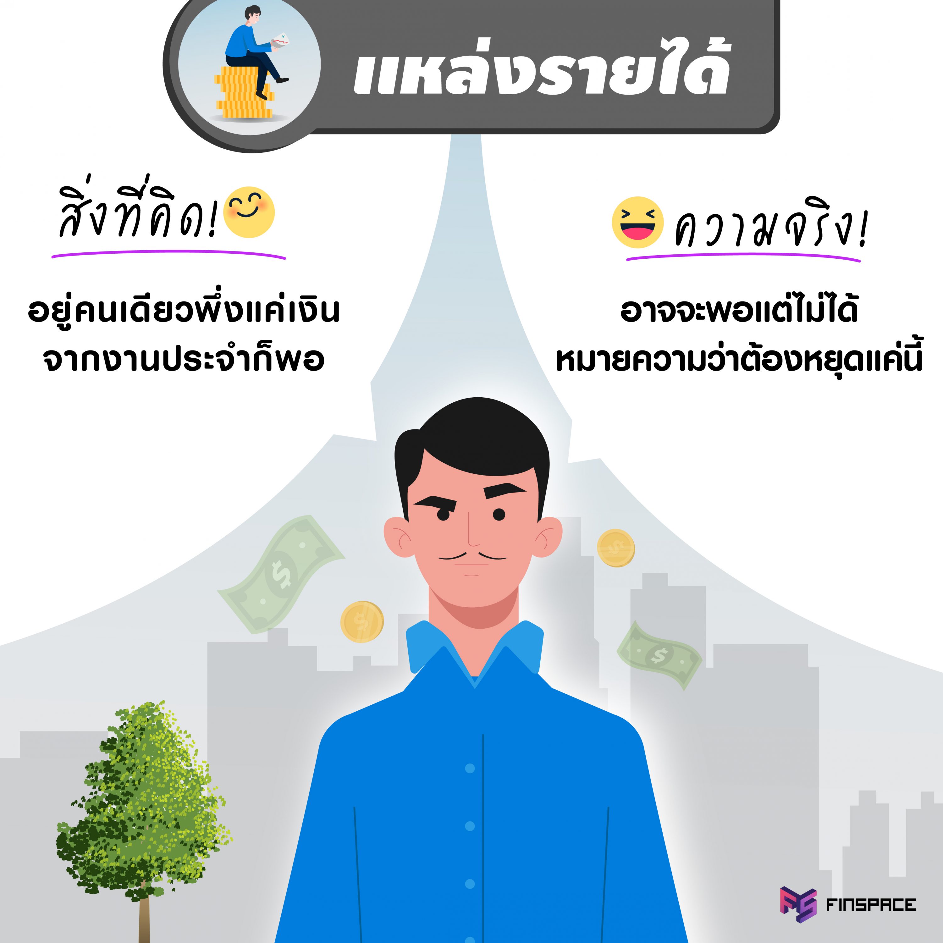 แหล่งรายได้ของคนโสด