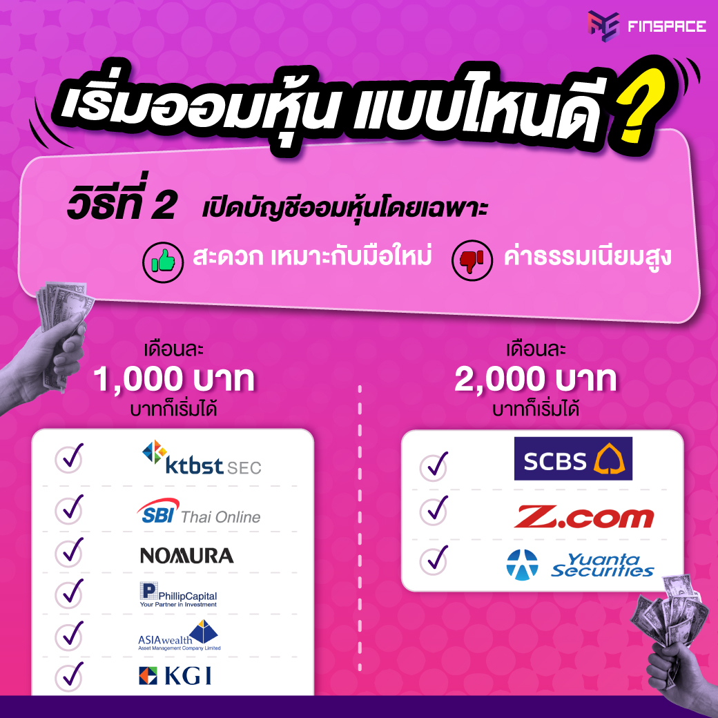 เปิดบัญชีออมหุ้น