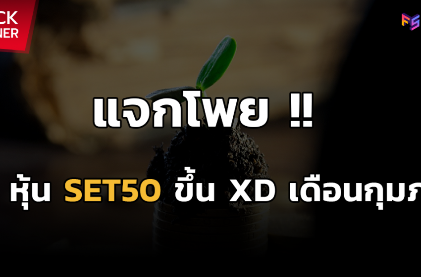  แจกโพย !! 4 หุ้น SET50 ขึ้น XD เดือนกุมภา