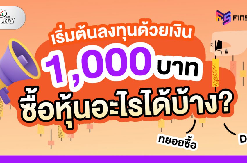  เริ่มต้นลงทุนด้วยเงิน 1000 บาท ซื้อหุ้นอะไรได้บ้าง