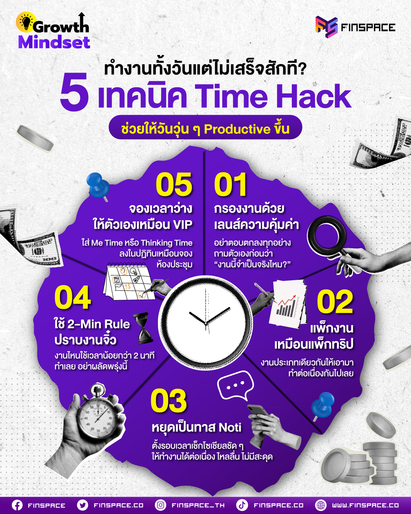 ทำงานทั้งวันแต่ไม่เสร็จสักที? 5 เทคนิค Time Hack ช่วยให้วันวุ่น ๆ Productive ขึ้น