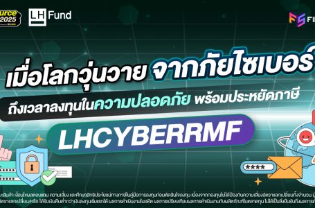 เมื่อโลกวุ่นวายจาก “ภัยไซเบอร์” ถึงเวลาลงทุนในความปลอดภัย พร้อมประหยัดภาษี กับกองทุน LHCYBERRMF