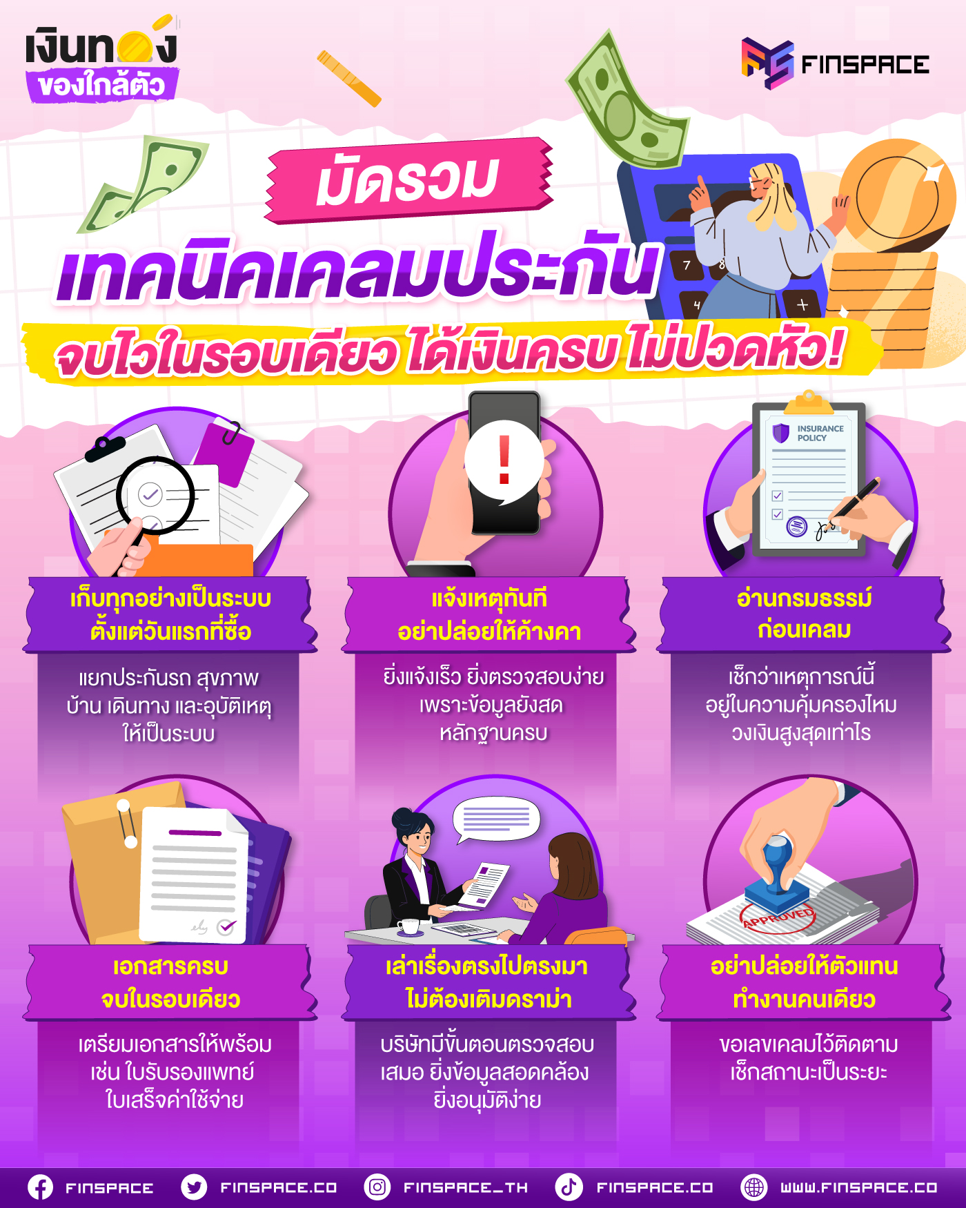 มัดรวมเทคนิคเคลมประกัน จบไวในรอบเดียว ได้เงินครบ ไม่ปวดหัว!