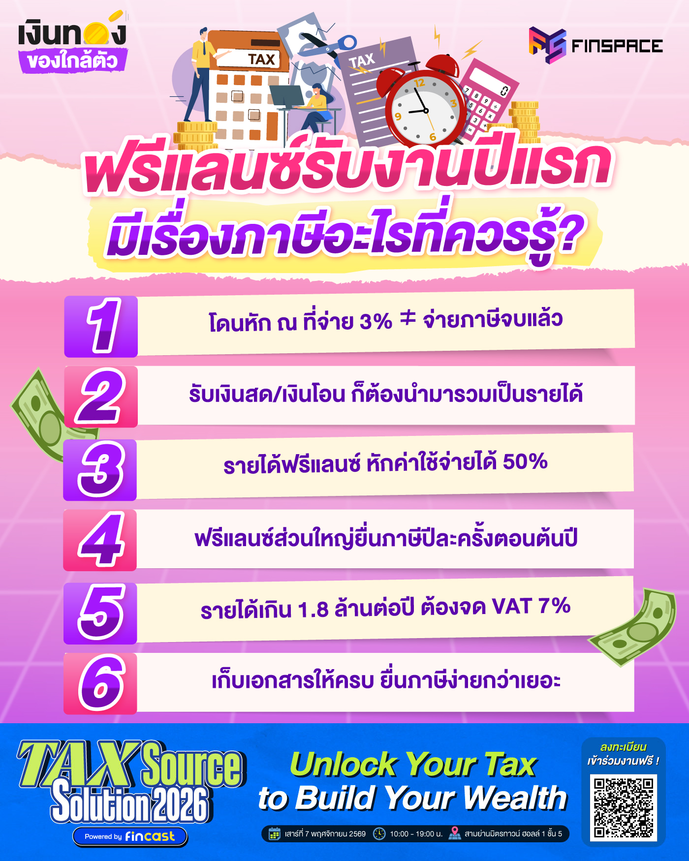ฟรีแลนซ์รับงานปีแรก มีเรื่องภาษีอะไรที่ควรรู้?